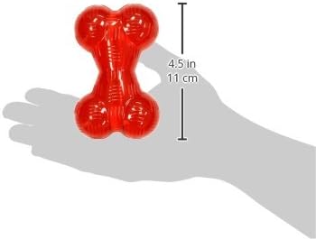 SPOT Play Strong Bone- Durable TPR Long Lasting Dog Chew for Aggressive Chewers, Hole for Treats, Virtually Indestructible Toy for Small and Medium Dogs & Puppies - 4.5 inch