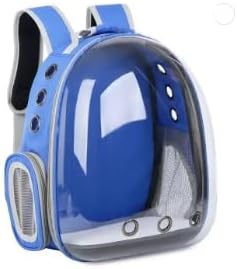 Backpack Pet Carriers- Pet Bubble Backpack,Pet Capsule Knapsack,Small Space Pet Travel Bag,Waterproof Breathable Pet Carrier Airline Approved,for Travel,Hiking,Walking & Outdoor Use (Blue)