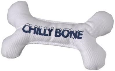 Multipet Chilly Bone Dog Toy - Vanilla-Scented Canvas Freezable Teething Toys - Frozen Toy for Chewing & Playing - Freezable Dog Toys (1 Count, 5.5”)