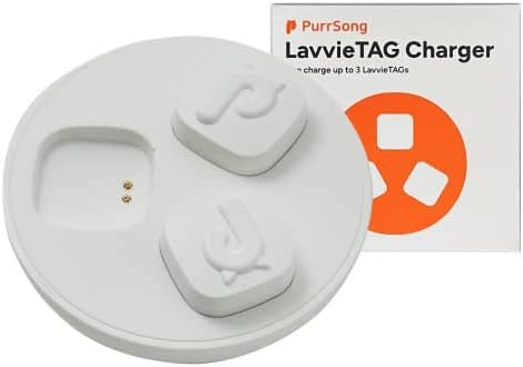 LavvieTAG Charger Smartwatch for cat Fitness Tracker Charge Long Lasts one Month Easy conveniente Maintain Multi-cat households