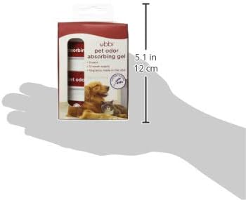 Ubbi Pet Odor Absorbing Eliminator Gel, Smell Removing Solid Lavender Scent Air Freshener, 12 Week Supply