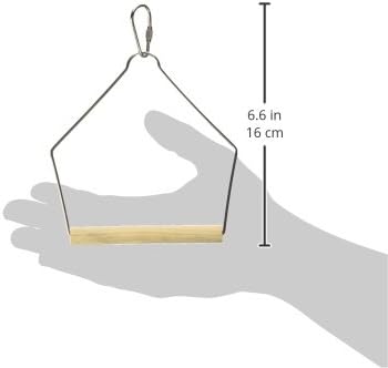 Prevue Pet Products BPV388 Natural Wood Birdie Basics Birch/Wire Swing, 4 by 5-Inch