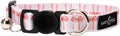 Lucy & Co. Take a Bow Breakaway Cat Collar with Bell – Designer Print Adjustable Safety Collar for Cats, Kittens & Small Dogs, Lightweight Pet Collar for Boy & Girl Cats -Large