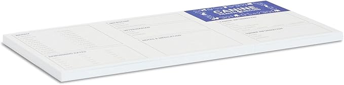 Juvale Puppy Record Card - Compact Portable Puppy Vaccination Record & Ink-Resistant Dog Vaccination Card - Dog Breeding Supplies - Pack of 24, 5 x 3.5 in Folded, White, Paper