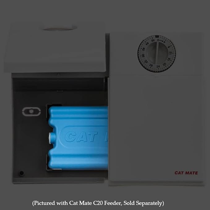 Cat Mate Single Replacement Ice Pack for Automatic Feeders - Compatible with C20 & C200 Pet Feeders (Pack of 1)