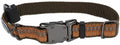 Coastal Pet K9 Explorer Reflective Adjustable Dog Collar - Comfortable Collar for The Outdoors - Durable, Lightweight Accessory with Side-Release Buckle - Campfire Orange, 5/8" x 10-14"