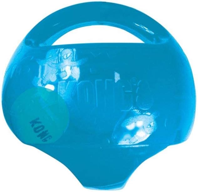 KONG Jumbler Ball - Interactive Toy for Dog & Puppy Playtime - Fetch Toy with Tennis Ball - Dog Supplies for Engaging Play - for Large/XL Dogs - Randomly Provided Color