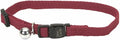 Coastal Pet New Earth Soy Adjustable Breakaway Cat Collar - Eco-Friendly, Odor-Resistant and Adjustable Cat Collar, Cranberry, 3/8" x 08"-12"