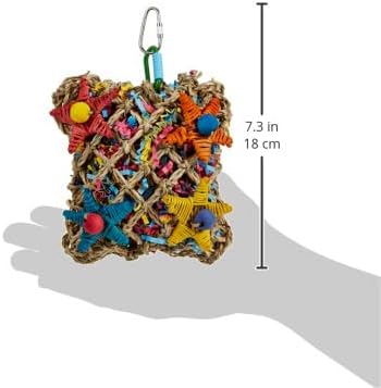 Super Bird Creations SC208 Foraging Toy - Ideal for Small Animals - Fun & Entertaining Animal Toy - Pickin’ Pocket Design - Made with Safe Components - 5” x 3” x 7.5”