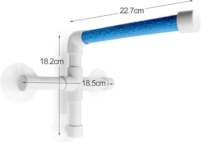 Bird Shower Perch with Suction Cup, Parrot Window Perch Stand, Parakeet Bath Wall Rack for Parrot Parakeet Conure Cockatiel