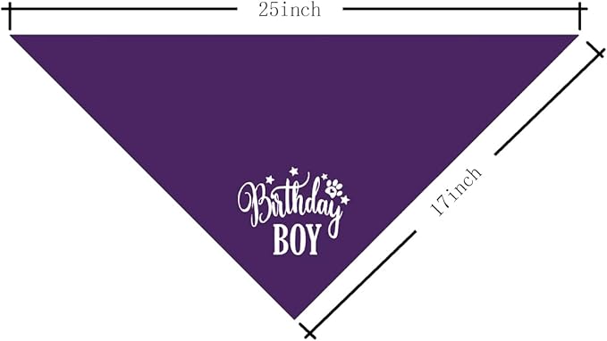Birthday Boy Dog Bandanas, Dog Birthday Bandana, Birthday Bandana for Small Medium Dog, Pet Accessories for Dog, Happy Birthday Dog Bandana for Boys, Pet Scarf (B16)