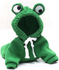 Warm Dog Winter Clothes Cute Fruit Dog Coat Hoodies Fleece Pet Dogs Costume Jacket for French Bulldog Chihuahua Ropa para Perro(Green,XL)