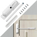 Safety Spring Door Closers, Adjustable Closing Door Hinge, Automatic Stopper Fire Rated, to Convert Hinged Doors to Self Closing Doors - White