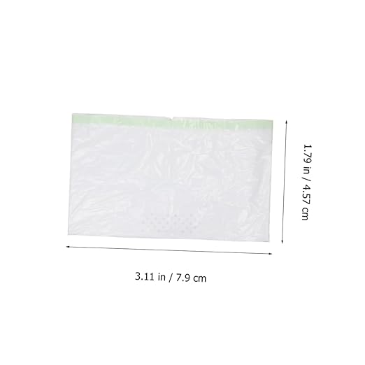 HANABASS 21pcs Cat Litter Filter Pouches Cat Waste Disposal Bags for Easy Cleaning White for Pet Owners and Litter Management