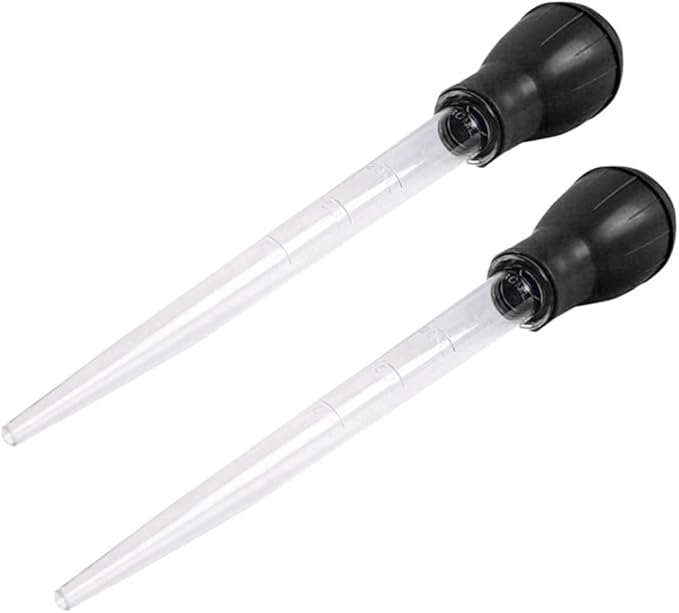 BESPORTBLE 2sets Aquarium Cleaning Tool 30ml Fish Tank Pipette Sand Vacuum Mini Gravel Vacuum Aquarium Waste Tool 2pcs*2