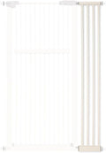 Lumizone Extra Tall Pet Gate 55.12" High Pressure Mounted 8.27" Wide Extension kit 1.37" Gap (Cream White, 55.12" H x 8.27" W, Extension)