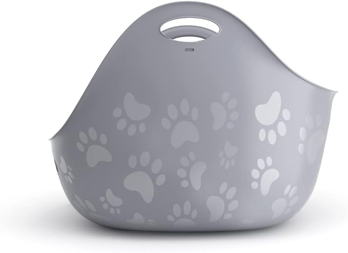 Litter Genie Cat Litter Box | Portable, Open, High Sided Cat Litter Box with Handles | Flexible Plastic Litter Box | Comfortable, Easy-Clean Cat Box