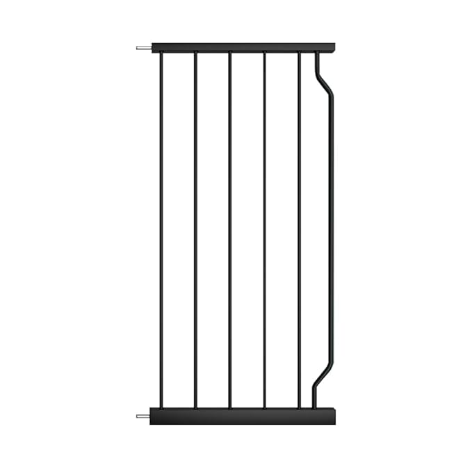 WAOWAO Baby Gate 14.17" Extra Wide Pressure Mounted Walk Through Swing Auto Close Safety Black Metal Toddler Kids Child Dog Pet Puppy for Stairs,Doorways,Kitchen