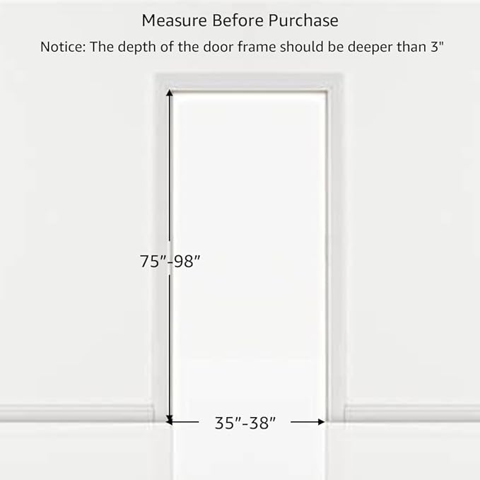 unipaws 75" High Extra Tall Cat Gate, Auto Closing and No Drilling Safety Gate for Doorway Hallway Stairs, Cat Dog Proof, Fit for 35"-38" Wide Opening, Indoor Use, Black
