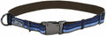 Coastal Pet K9 Explorer Reflective Adjustable Dog Collar - Comfortable Collar for The Outdoors - Durable, Lightweight Accessory with Side-Release Buckle - Sapphire, 1" x 12-18"