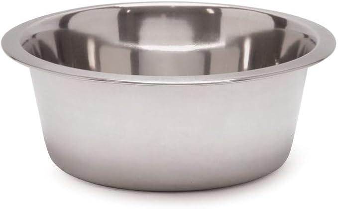 Jeffers Pet Standard Weight Stainless Steel Bowls for Dogs, Cats, Puppies, Kittens, Food & Water, Durable Feeding Dish, Travel, Camping, Indoor Outdoor Use, Dishwasher Safe Pet Accessories -10 Quart