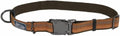 Coastal Pet K9 Explorer Reflective Adjustable Dog Collar - Comfortable Collar for The Outdoors - Durable, Lightweight Accessory with Side-Release Buckle - Campfire Orange, 1" x 12-18"