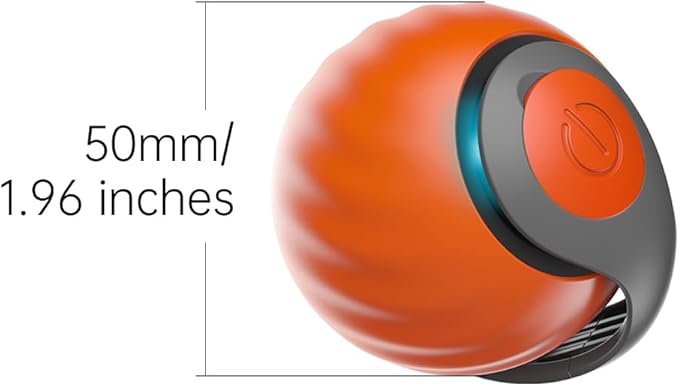Petgravity Speedy Sprint Ball Toy for Cat Type-C Rechargeable Interactive Cats Toy Orange