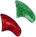 Glitter Christmas Combo Soft Nail Caps Cats Claws 40pk (20 Green Glitter - 20 Red Glitter) Kitten Size
