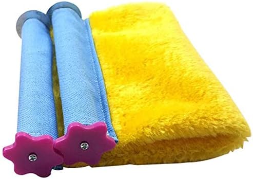 Bird Nest Bed Hammock Toy Hamster Warm Comfortable Hanging House Perch Stand for Parrot Parakeet Cockatiel African Grey Cockatoo Lovebird Conure Finch Chinchilla Rat Gerbil Cage Accessories (L)