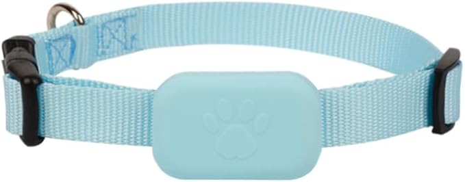 PawsPath GPS Tracker Collar, Unlimited Range Waterproof Pet Cat Dog Anti-Lost Device Smart Locator Tracking GPS Pet Tracker Collar for Apple iOS FindMy (Blue, Small)
