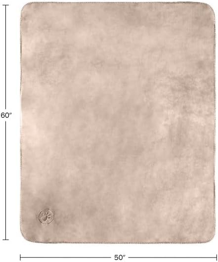 Waterproof Blanket for Dogs and Cats - Reversible 50x60 Throw for Couch, Bed, or Car Protection Against Spills, Stains, and Pet Fur by PETMAKER (Tan)