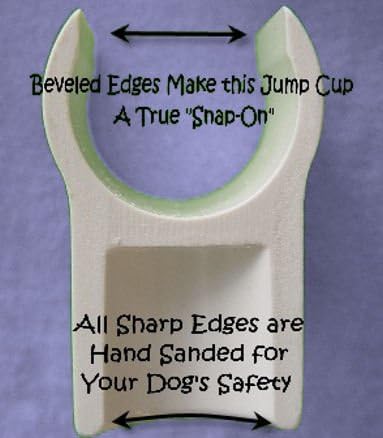 Dog Agility 1 Inch (Internal Diameter) Jump Cups - Set of 10