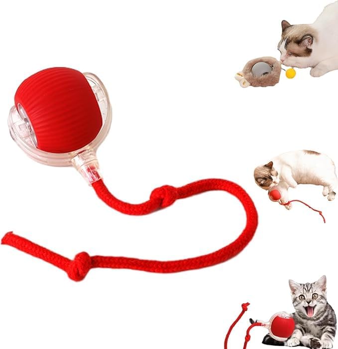 2025 New Electric Dog Ball Toy,360° Smart Automatic Interactive Rolling Ball, Smart Pet Toy,Interactive Dog Toys,Gift for Kids（Blue）