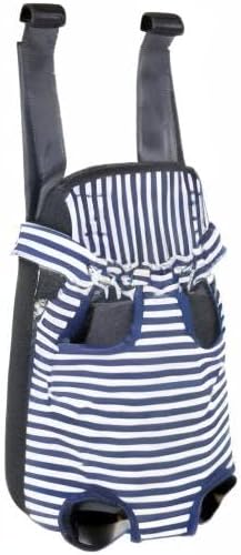 Dog Carrier Legs Out Front Pet Carrier Backpack Adjustable Puppy Cat Small Bag with Shoulder Strap and Sling for Traveling Hiking Camping Outdoor (XL, Blue)