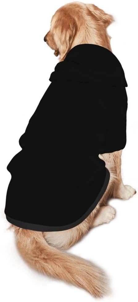 Custom Dog Clothes with Photo Name Logo Personalized Dog Sweaters for Small Medium Large Dogs Breathable Warm, 1PC, Blank Black, L