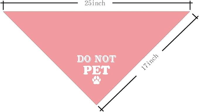 E61 Dog Triangle Scarf - Cute & Funny Pink Bandana - Small, Medium & Large Dogs - Gift for Dog Lovers