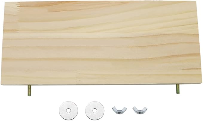 Litewoo Parrot Bird Wood Perch Platform Large Stand Shelf for Birds Budgie Parakeet Cockatiel Conure Cockatoo Macaw African Grey (1PC)