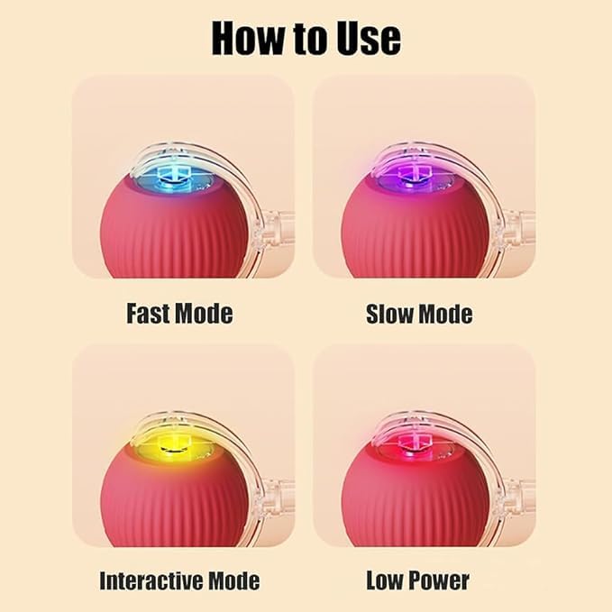 Valentines Day Gifts 2025 New Electric Dog Ball Toy,360° Smart Automatic Interactive Rolling Ball, Smart Pet Toy,Interactive Dog Toys,Gift for Kids