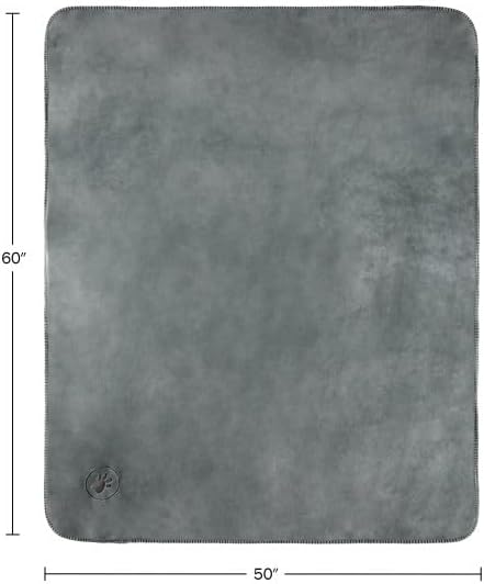 Waterproof Pet Blanket - 50x60-Inch Reversible Sherpa Fleece Throw Protects Couches, Cars, and Beds from Spills, Stains, and Fur by PETMAKER (Gray)