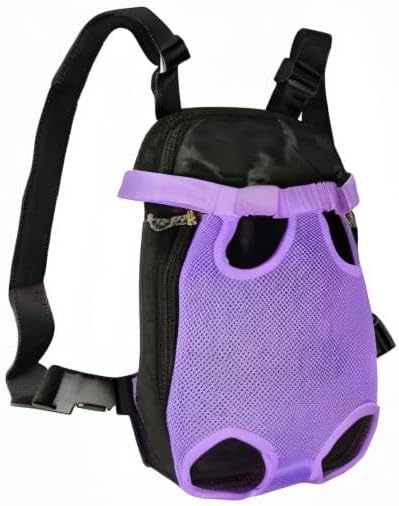 FEimaX Dog Carrier Backpack Pet Legs Out Front Cat Travel Bag, Adjustable Puppy Backpacks Carriers Hands-Free for Small Medium Dogs Cats Hiking Traveling Camping Daily Walking