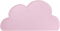 Love Dream Silicone Pet Feeding Food Mat with Raised Edge, Anti-Slip Waterproof Pet Bowl Mat Placemat for Dog and Cat (Pink)