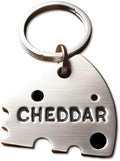 Personalized Cheese Pet ID Dog Tag - Custom Food Theme - Pet Collar Accessory