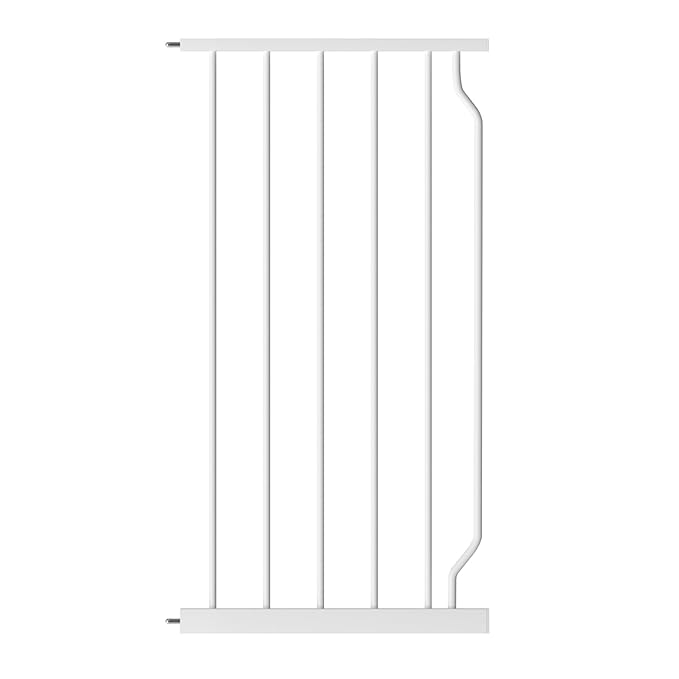 WAOWAO Baby Gate 14.16" Extra Wide Pressure Mounted Walk Through Swing Auto Close Safety White Metal Toddler Kids Child Dog Pet Puppy for Stairs,Doorways,Kitchen