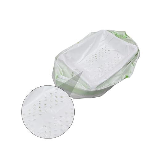 HANABASS 21pcs Cat Litter Filter Pouches Cat Waste Disposal Bags for Easy Cleaning White for Pet Owners and Litter Management