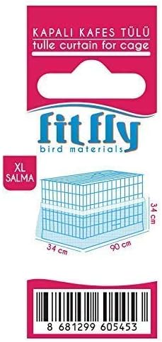 Bird Cage Seed Catcher Mesh Max 80" Circumference Pocket Style Covers Underneath The Cage (Extra Large)