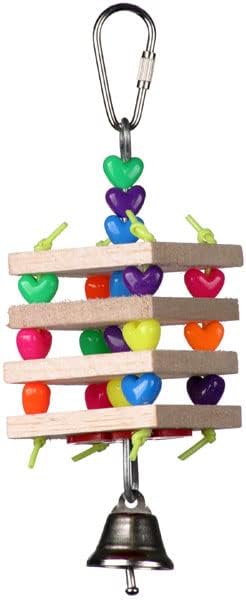 Super Bird Creations SB680 Balsa Stack Bird Toy, Small Bird Size, 6.5" x 2"