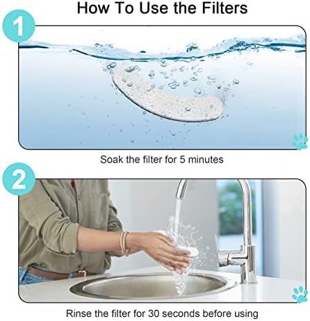 NPET DF10 170oz/1.3Gallon/5L Large Automatic Pet Water Dispenser Water Fountain with Cleaning Kit, Replacement Filter for Cat, Dogs, Multiple Pets
