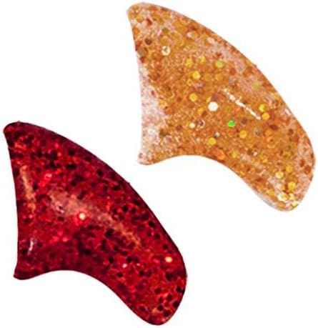 Jolly Combo Soft Nail Caps Cats Claws 40pk (20 Gold Holo Glitter - 20 Red Glitter) Small Size