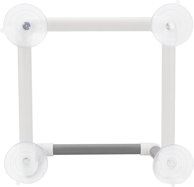 Hypeety Bird Portable Suction Cup Parrot Shower Perch Window Standing Platform Shower Bath Toy for Bird Parrot Macaw Cockatoo African Greys Budgies Parakeet Cockatiel