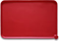Hoki Found Large Silicone Non-Slip Pet Dog Cat Bowl Mats - Waterproof Dog Cat Food Mats - Classic Red